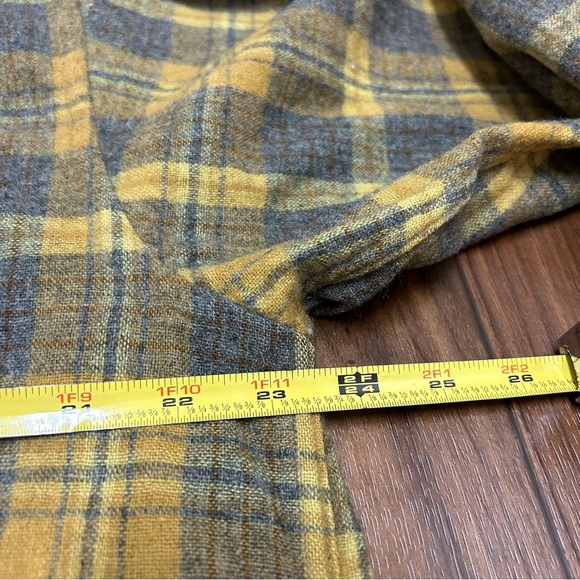 True Vintage 70s / 80s Wool Flannel Plaid Shirt St Moritz Men’s Medium - Picture 8 of 11